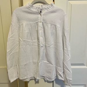 J. Crew Long-sleeve soft gauze garden top